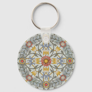 Porte-clés William Morris Floral Circle Flower Illustration