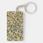 Porte-clés William Morris Fruit Floral Jardin Fleur Classique (Dos)