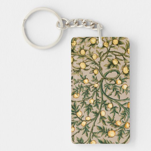 Porte-clés William Morris Fruit Floral Jardin Fleur Classique (Devant)