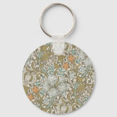 Porte-clés William Morris Golden Lily Blue Gold Classic (Verso)