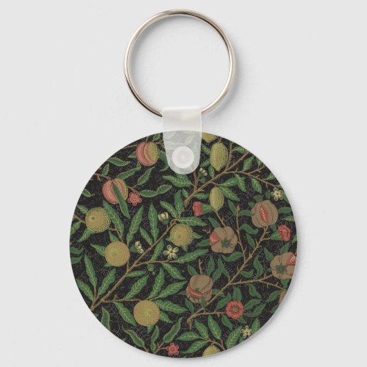 Porte-clés William Morris grenade Fruit noir (Recto)