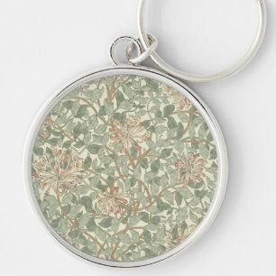 Porte-clés William Morris Honeysuckle Vert Floral