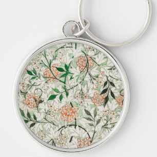 Porte-clés William Morris Jardin de Jasmin Fleur Classique