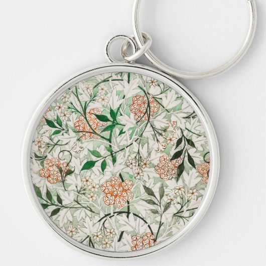 Porte-clés William Morris Jardin de Jasmin Fleur Classique (Devant)