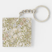 Porte-clés William Morris Jardin de Lys Doré Fleur Classique (Dos)