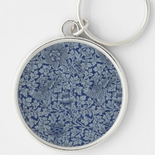 Porte-clés William Morris Motif Vintage Bird et Anemone