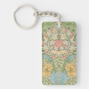 Porte-clés William Morris Myrtle Fleur Floral Botanique