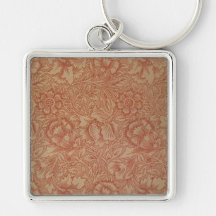 Porte-clés William Morris Pink Poppy Flower Floral