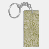Porte-clés William Morris Poppy Classic Floral Green (Devant gauche)