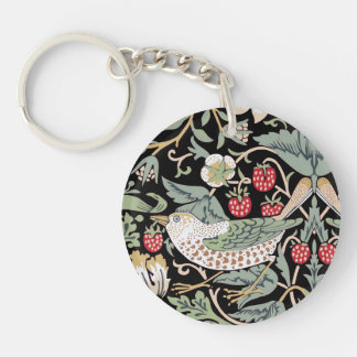 Porte-clés William Morris Strawberry Thief I Black Birds