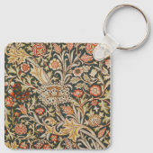 Porte-clés William Morris Trent Garden Flower Classic Botanic (Dos)