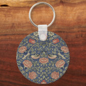 Porte-clés William Morris Tudor Fond d'écran Rose (Recto)