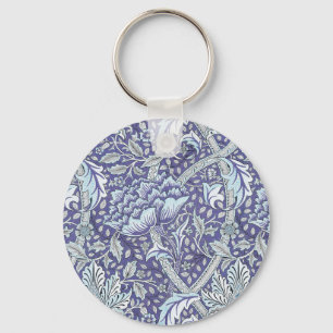 Porte-clés William Morris Windrush fleurs bleues