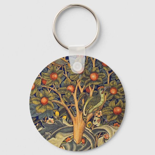 Porte-clés William Morris Woodpecker Pré-Raphaelite (Recto)