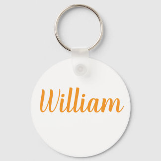 Porte-clés William name Metal ring keychain