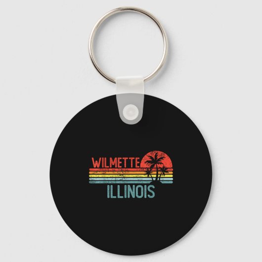 Porte-clés Wilmette Illinois Funny Usa City Trip Home Roots (Recto)