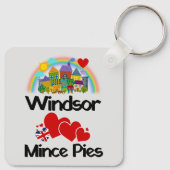 Porte-clés Windsor, Berkshire Aime Les Mince Pies (Dos)