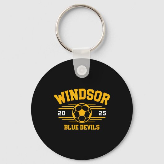 Porte-clés Windsor Blue Devils Soccer Byll 2025 (Recto)