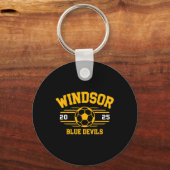 Porte-clés Windsor Blue Devils Soccer Byll 2025 (Recto)