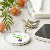 Porte-clés Wingin It Daily Funny Bug Humor (Côté)