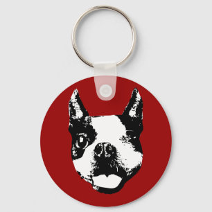 Porte-clés Winking Boston Terrier