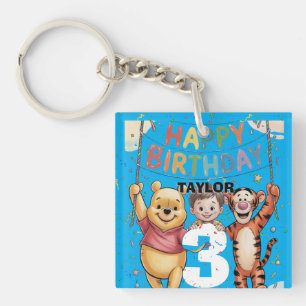 Porte-clés Winnie l'Ourson Joyeux Anniversaire
