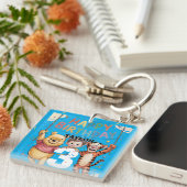 Porte-clés Winnie the Pooh | Happy Birthday (Devant Droit)