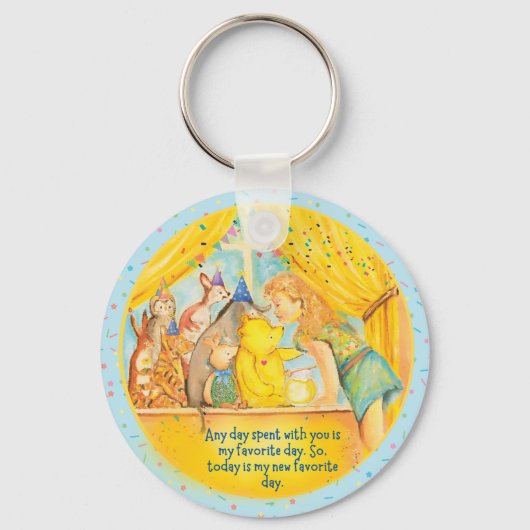 Porte-clés Winnie The Pooh Keychain - Clavier pour filles (Recto)