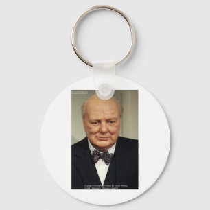 Porte-clés Winston Churchill Échec Sagesse Citation Cadeaux