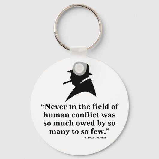 Porte-clés Winston Churchill Keyring - Citation 11 (Recto)