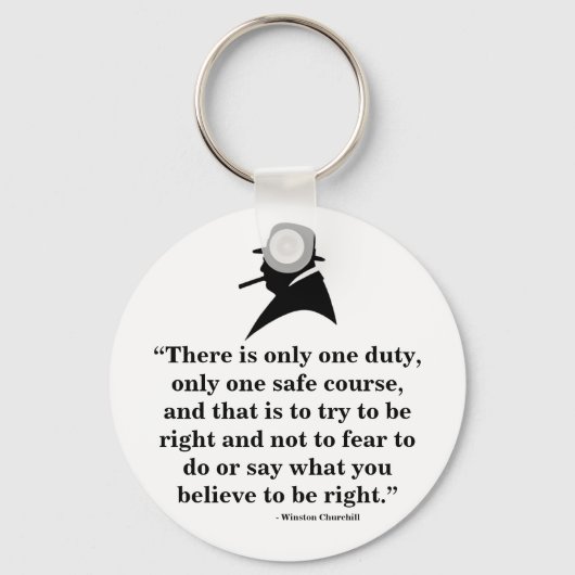 Porte-clés Winston Churchill Keyring - Citation 8 (Recto)