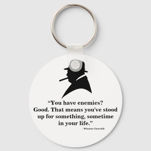 Porte-clés Winston Churchill Keyring - Citation 9 (Recto)