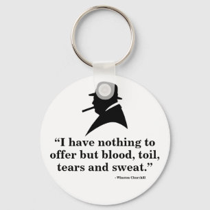 Porte-clés Winston Churchill Keyring - Quote 10
