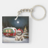 Porte-clés Winter Havanese Caravan Christmas Adventure (Dos)