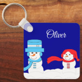 Porte-clés Winter is Snowy: Dark Blue (Recto)