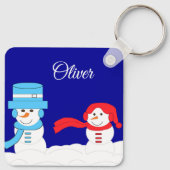 Porte-clés Winter is Snowy: Dark Blue (Dos)