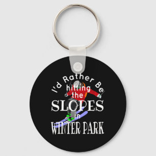 Porte-clés Winter Park Colorado Je préfère frapper le slo