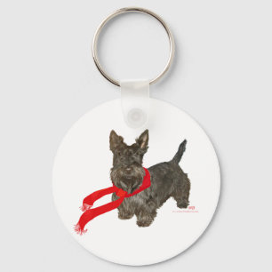 Porte-clés Winter Scottie in Wam Scarf