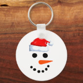 Porte-clés Winter Snowman Face Costume Christmas Snowman (Recto)