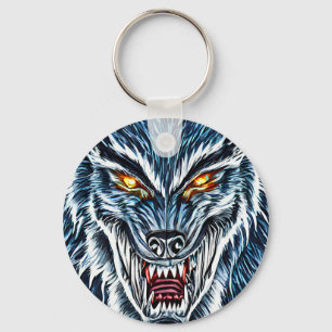 Porte-clés Winter Werewolf Imaginaire Dark horror art