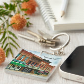 Porte-clés Winterset, Iowa, Carré de ville (Devant Droit)