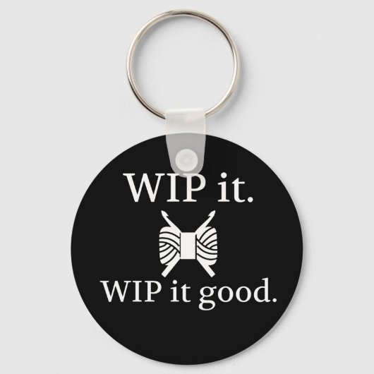 Porte-clés WIP It Good - Crochet {Dark} (Recto)