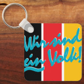 PORTE-CLÉS WIR SIND EIN VOLK ! (Recto)
