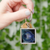 Porte-clés wireframe 3d des muscles d'oeil dans une orbite (main)