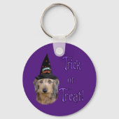 Porte-clés Wirehair Dachshund Trick (Verso)