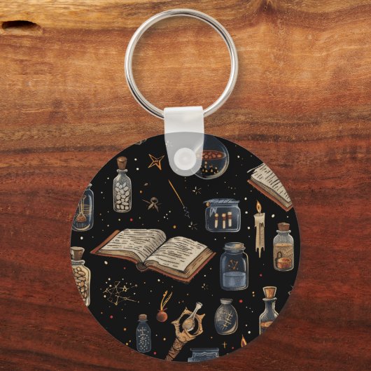 Porte-clés Witchcraft Potion Pattern – Halloween Magic (Verso)