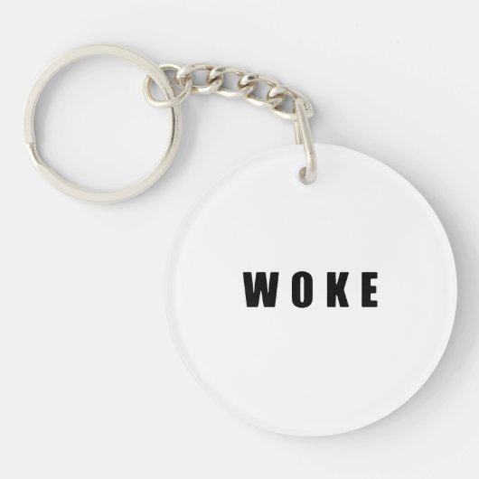 Porte-clés "WOKE" (double face) (Devant)