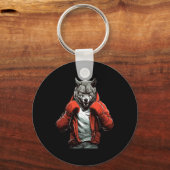 Porte-clés Wolf Boxer Boxing Mixed Martial Arts Kickboxing  (Recto)