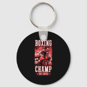 Porte-clés Wolf Boxing Champ _ Boxer Fighter Motivation  (Recto)