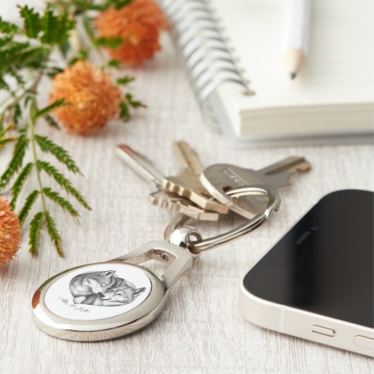 Porte-clés Wolf Couple (Côté )